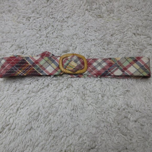 J.Crew plaid quilted belt sz S‎ - Picture 2 of 5